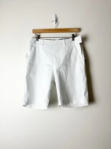 FRESH PRODUCE • NEW Women’s Ashport Portofino Short White Bermuda Size 12 - Picture 1 of 7