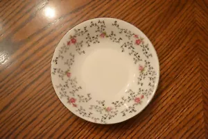 Antique OSCAR SCHALLER Bavaria Germany Pink Roses Silver Fruit/Dessert Bowl(s) - Picture 1 of 3