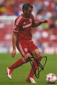 MIDDLESBROUGH: FOTO DE ACCIÓN FIRMADA POR CRISTHIAN STUANI 6x4 + certificado de autenticidad - Imagen 1 de 1
