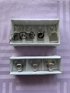 Ikea BLECKA Haken vernickelt 1,5" 4 Haken Neu KVASP 3er Set - Bild 1 von 4