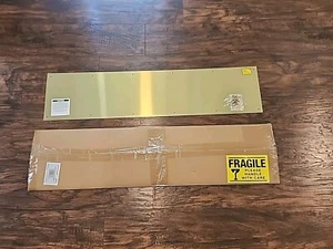 MP4618 Kick Plate 8 In. X 34 In. Brite Brass on Aluminum Door Kick Plate Sing - Picture 1 of 3