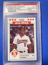 1990 Frank Thomas Donn Jennings Southern League All stars 