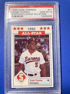 1990 Frank Thomas Donn Jennings Southern League All stars 
