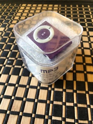 Mini MP3 Music Multimedia Player USB Flash Disk Metallic Purple Micro SD - Image 1 of 2