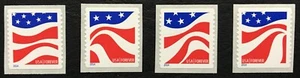 2014 #4894-97 - Forever - Red, White and Blue - Set of 4 Coil Singles - Mint NH - Picture 1 of 1