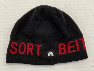 NIKE ACG VINTAGE Beanie Beitostølen Resort NORWEGEN Wolle Strickmütze Ski gefüttert Mütze - Bild 1 von 21