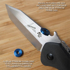Kershaw Emerson CQC-1K 2K 3K 4K 5K 6K 7K 8K Knife Titanium Thumbdisc Washer BLUE