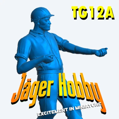 TG12A Pusher Springer Tug Captain crew figure - Image 1 of 4