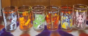 1971 Archie Comics Welch's Jelly Jar Juice Glasses Promotional COMPLETE set of 6 - Picture 1 of 7