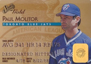 1995 Studio Baseball Gold Series #10 Paul Molitor