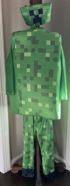 Bambini Minecraft Creeper Cosplay Costume Tuta Halloween Fancy Dress