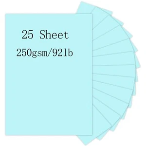 Light Blue Cardstock 25 Sheets 8.5 x 11 Thick Paper 250gsm/92lb Card Stock Pr... - Picture 1 of 7