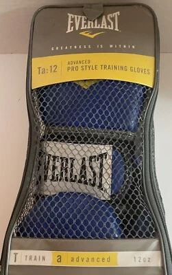 Everlast TA: 12 Advanced Training Gloves Boxing 12 Ounce Blue - Image 1 of 4