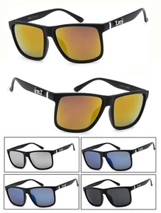 LOCS OVERSIZE BIKER GLASSES MEN LARGE GANGSTER SHINY BLACK OG SUNGLASSES - Picture 1 of 25