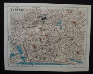 Vintage Map: Antwerp, Belgium, by McLagan & Cumming, 1963 - Picture 1 of 4