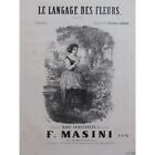 Masini F.Der Gesprächsstoff Blumen Gesang Piano ca1860