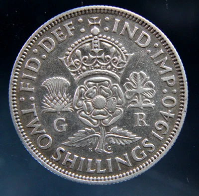 Great Britain, 2 Shillings 1940 Silver coin - Image 1 of 2