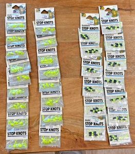 Lot 29 pcs (87 total) Danielson Bobber Stop Knots -3 pack - New Vintage NOS - Bild 1 von 5