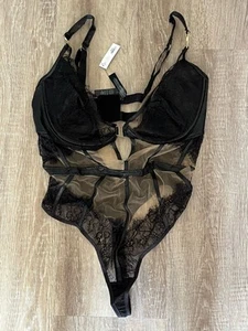 Cuerpo negro Ann Summers Enchantee talla 16-18 (B-C) - PUBLICACIÓN GRATUITA - Imagen 1 de 10