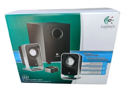 Logitech 2.1 Computer Lautsprechersystem mit Subwoofer LS21 PC CD MP3 - Bild 1 von 4