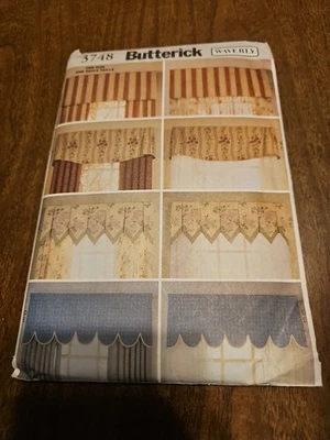 BUTTERICK CRAFT PATTERN 3748  WINDOW TREATMENTS WAVERLY  UNCUT   FF - Image 1 of 2