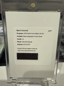 2024-25 Panini Prizm Black Keyonte George Silver Prizm Auto Redemption - Bild 1 von 1
