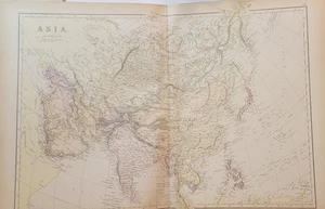 1882 Blackie large map Asia printed color - Picture 1 of 7