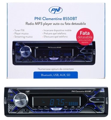 PNI PNI-MP3-8550 1-DIN Autoradio Bluetooth USB - Bild 1 von 4