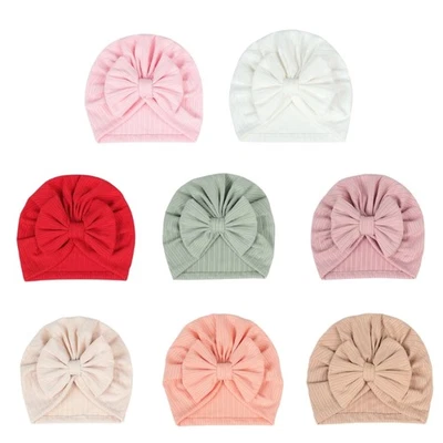 Baby Beanie Fashion Headwear Big Bowknot Hat Gender Neutral Newborn Headdress - image 1 of 4