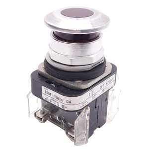 Allen Bradley 800T-FXQ24R rot beleuchteter Druck/Zug E-Stop Taster, ø30mm, 1NCLB - Bild 1 von 6