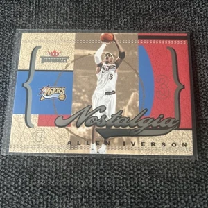 2004-05 Fleer Throwbacks Nostalgia /1996 Allen Iverson #1 HOF HOYAS 76ERS SIXERS - Picture 1 of 2