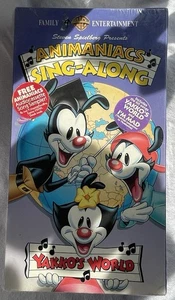 Animaniacs Yakko’s World Sing Along, 1994 Release Pre Owned VHS Animated Movie - Picture 1 of 9
