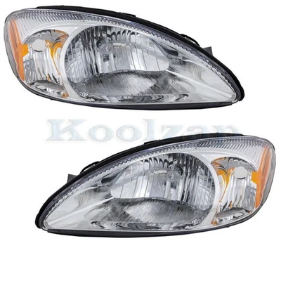 CAPA For 00-07 Taurus Headlight Headlamp Front Head Light Lamp w/Bulb PAIR SET - Image 1 of 4