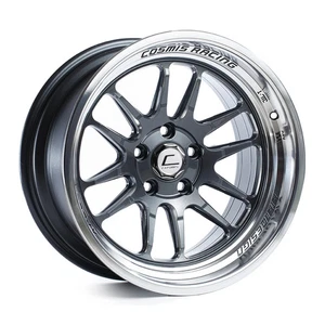 Cosmis Racing XT-206R Gunmetal w/ Machined Lip Wheel 17x9 +5mm 5x114.3 73.1 CB - Picture 1 of 11
