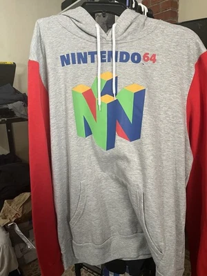 Nintendo 64 Pullover Sudadera con Capucha Hombre Talla XXL Gris Rojo Juegos N64  Foto 1 de 4