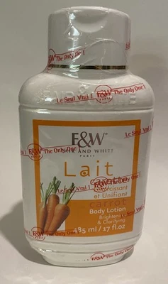 Fair and White Carrot Moisturizing Lotion, Lait Carotte 17 FL oz exp 11/29 - Image 1 of 2