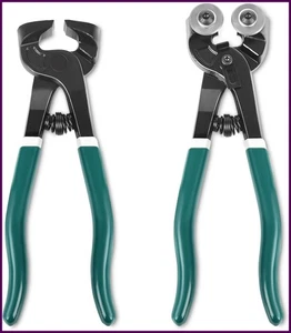 2Pcs Glass Tile Nippers Set, Heavy Duty Wheeled Glass Mosaic Nipper - Picture 1 of 5