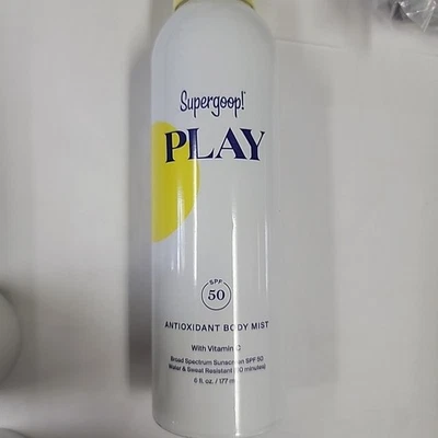 SUPERGOOP! Protetor solar corporal antioxidante Play névoa FPS50 177 ml/6,0 oz - Imagem 1 de 3