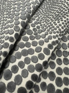 JF Fabrics Animal Skin Cut Velvet Stripe Fabric- Cheetah / Grey 0.75 yds 98SJ101 - Picture 1 of 4