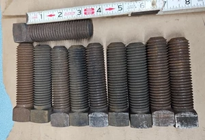 1" - 8 x 3 1/2" VIERKANTKOPF SCHRAUBE CUP POINT (STCK 10) - Bild 1 von 2