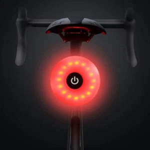 USB Rechargeable LED Bike Tail Light, Waterproof, Red, Safety Warning Light - Picture 1 of 8