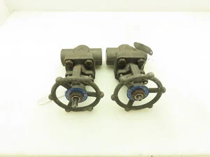 DSI 4101A5-18 Steel 1" NPT Threaded x Socket Gate Valve 1990 PSI #800 LOT OF 2 - Picture 1 of 14