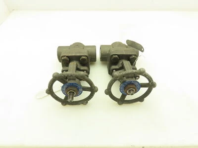 DSI 4101A5-18 Steel 1" NPT Threaded x Socket Gate Valve 1990 PSI #800  LOT OF 2 - Image 1 of 4