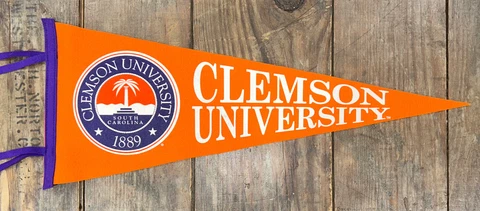 Clemson University Pennant (Wool/Felt) Collegiate Pacific Cover