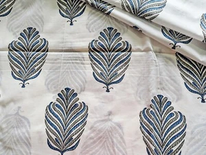 Traditionelle indische 100 % Baumwolle Handblock bedruckt Kleid Material Handwerk Stoff - Bild 1 von 7