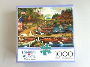 Charles Wysocki's 1000 Piece Puzzle LOST IN THE WOODS Bagged Complete