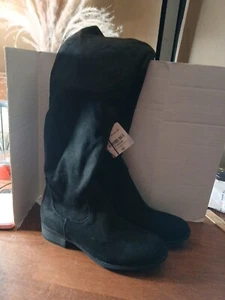 Worthington Over the knee suede black womens boots size 7.5 New  - Picture 1 of 3