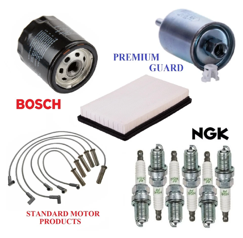 Tune Up Kit Filters Wire Spark Plugs For PONTIAC GRAND AM V6 3.1L 1994-1998 - Image 1 of 1