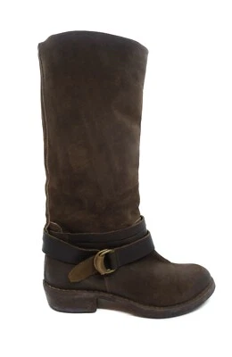 Botas interiores Moma Avant Garde de cuero con cinturón alto de piel Foto 1 de 4