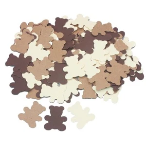 300PCS Cream Brown Teddy Bear Baby Shower Table Confetti Sprinkles Scatter, W... - Picture 1 of 6